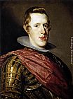 Diego Rodriguez De Silva Velazquez Famous Paintings - Philip IV in Armour